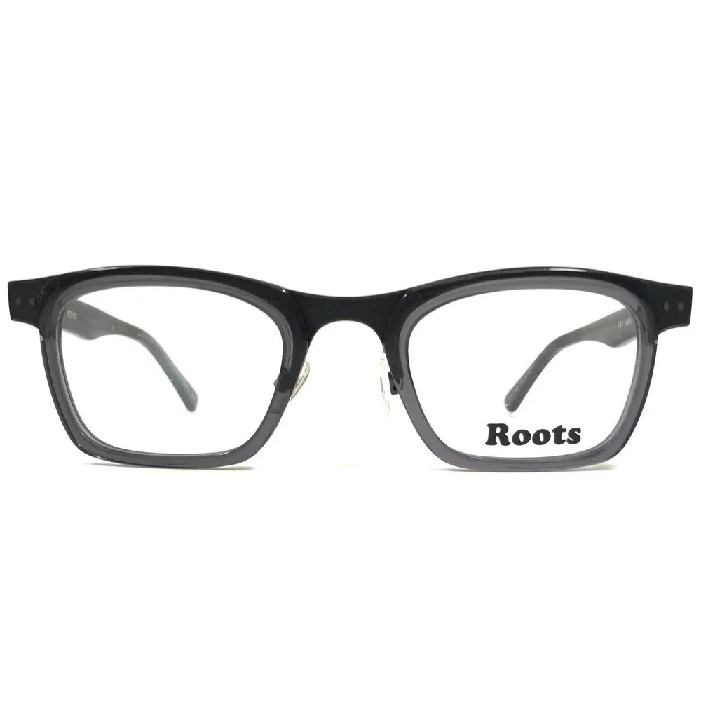 Roots Eyeglasses Frames RT695 GRY Gray Square Full Rim 50-22-140